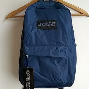 NWT Lightweight Navy School Backpack with Pocket